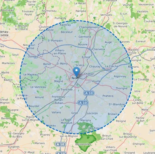 Carte des déplacements